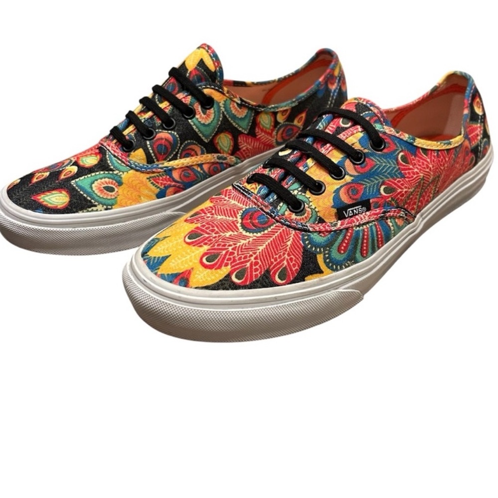 Vans Colorful Peacock Pattern Sneakers